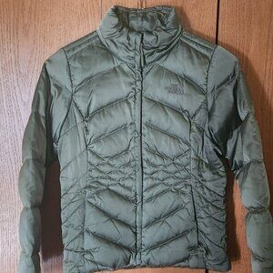 Women's The North Face Quillted Olive  Green  Size Med Jacket Coat